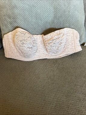 torrid Lace Strapless Bandeau Bra - Blush Pink